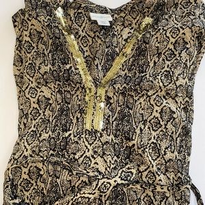 Snake print top